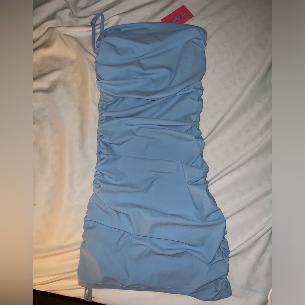 NWT EDIKTED Assymetric Gathered Mini Dress! - Picture 8 of 10